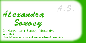 alexandra somosy business card